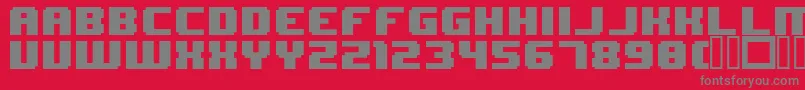 8BitWonder Font – Gray Fonts on Red Background