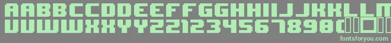 fuente 8BitWonder – Fuentes Verdes Sobre Fondo Gris