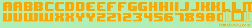 8BitWonder Font – Orange Fonts on Green Background