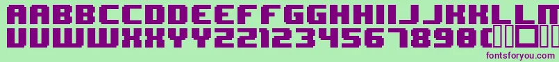 8BitWonder Font – Purple Fonts on Green Background