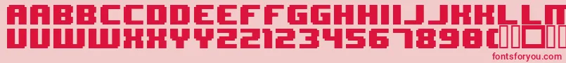 8BitWonder Font – Red Fonts on Pink Background