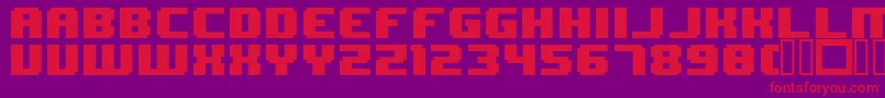 8BitWonder Font – Red Fonts on Purple Background