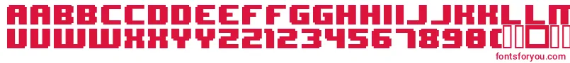 8BitWonder Font – Red Fonts on White Background