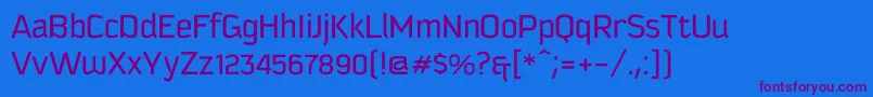 Kautivaproc Font – Purple Fonts on Blue Background