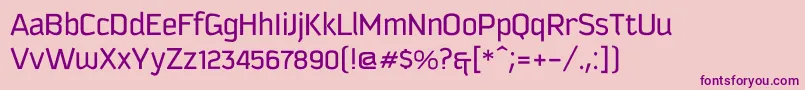 Kautivaproc Font – Purple Fonts on Pink Background