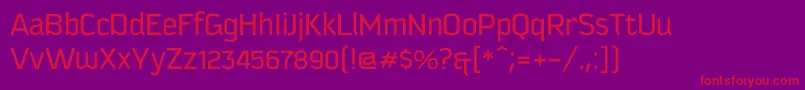 Kautivaproc Font – Red Fonts on Purple Background