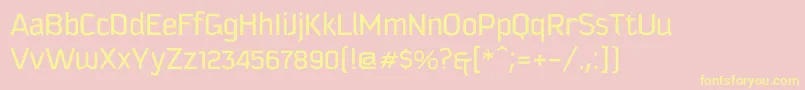 Kautivaproc Font – Yellow Fonts on Pink Background