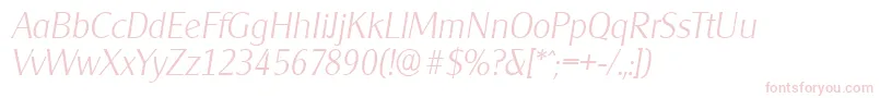 CleargothicserialXlightItalic Font – Pink Fonts