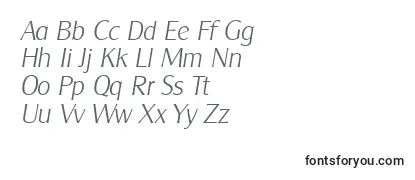 CleargothicserialXlightItalic-fontti