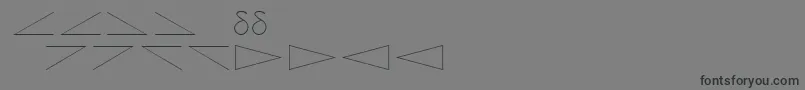 Czcionka Amdtsymbols – czarne czcionki na szarym tle