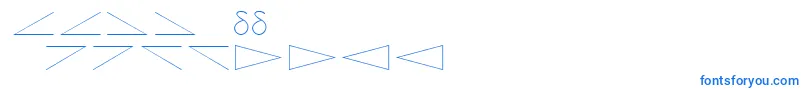フォントAmdtsymbols – 白い背景に青い文字