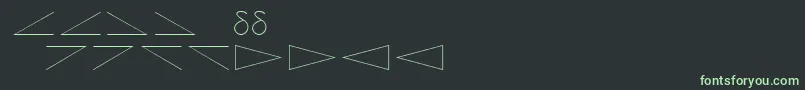 Czcionka Amdtsymbols – zielone czcionki na czarnym tle