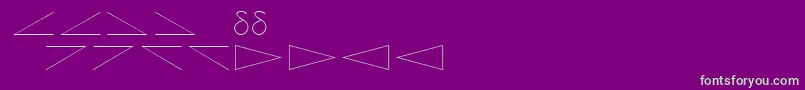 Amdtsymbols Font – Green Fonts on Purple Background