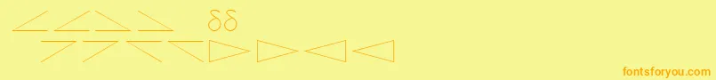 Amdtsymbols Font – Orange Fonts on Yellow Background