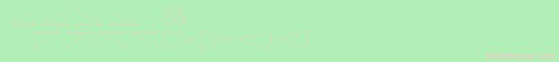 Amdtsymbols Font – Pink Fonts on Green Background