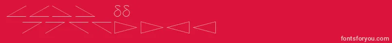 Fonte Amdtsymbols – fontes rosa em um fundo vermelho