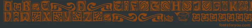 More about RudelsbergSchmuck Font RudelsbergSchmuck Font – Brown Fonts on Black Background