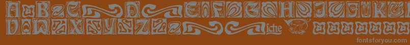 RudelsbergSchmuck Font – Gray Fonts on Brown Background