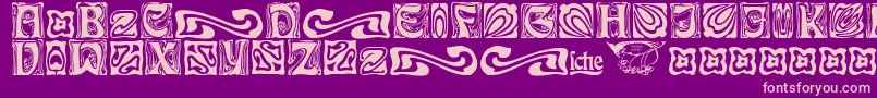 RudelsbergSchmuck Font – Pink Fonts on Purple Background