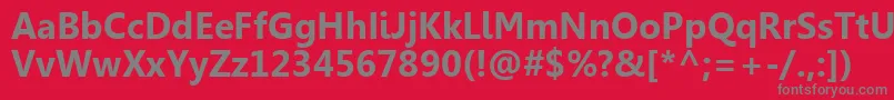 LeelawadeeРџРѕР»СѓР¶РёСЂРЅС‹Р№ Font – Gray Fonts on Red Background