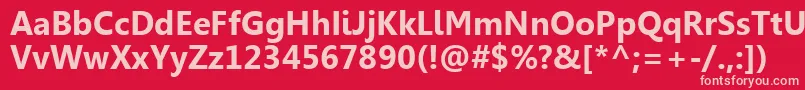 LeelawadeeРџРѕР»СѓР¶РёСЂРЅС‹Р№ Font – Pink Fonts on Red Background