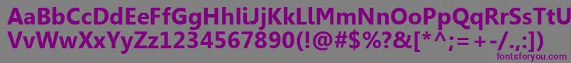 LeelawadeeРџРѕР»СѓР¶РёСЂРЅС‹Р№ Font – Purple Fonts on Gray Background