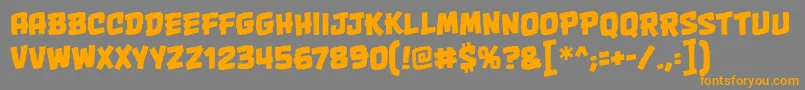 OnetwopunchbbReg Font – Orange Fonts on Gray Background