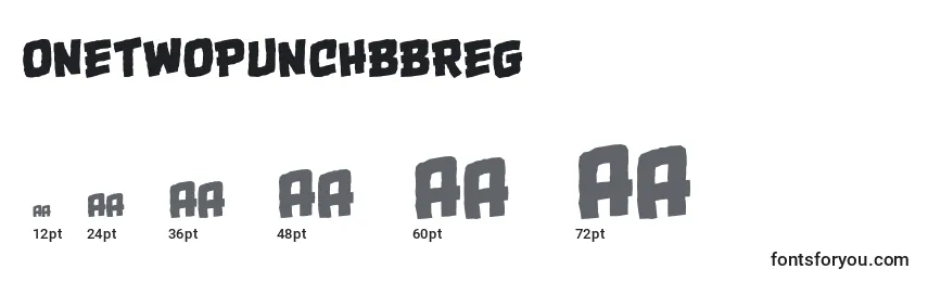 Размеры шрифта OnetwopunchbbReg
