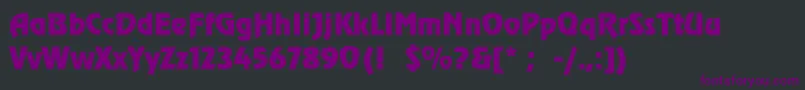 Шрифт RevueThin – фиолетовые шрифты на чёрном фоне