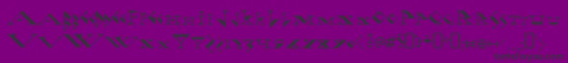 FadgodRegular-Schriftart – Schwarze Schriften auf violettem Hintergrund