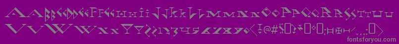 FadgodRegular Font – Gray Fonts on Purple Background