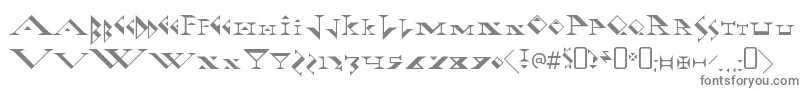 Шрифт FadgodRegular – серые шрифты на белом фоне