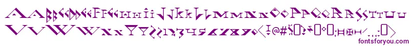 FadgodRegular-fontti – violetit fontit valkoisella taustalla