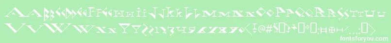 FadgodRegular Font – White Fonts on Green Background