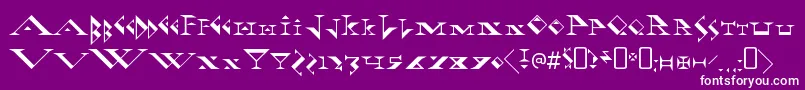 FadgodRegular Font – White Fonts on Purple Background