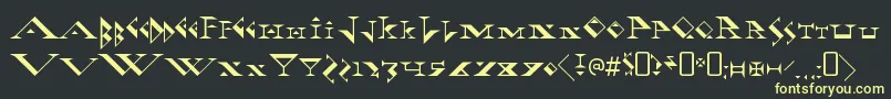 More about FadgodRegular Font FadgodRegular Font – Yellow Fonts on Black Background