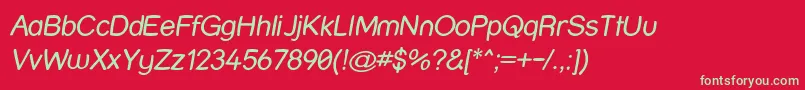 Strwri Font – Green Fonts on Red Background