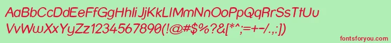 Strwri Font – Red Fonts on Green Background