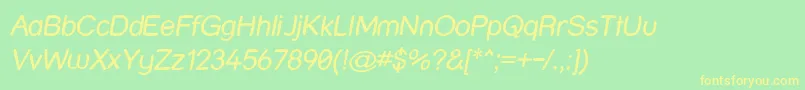 Strwri Font – Yellow Fonts on Green Background