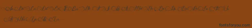 DianeDeFrance Font – Black Fonts on Brown Background