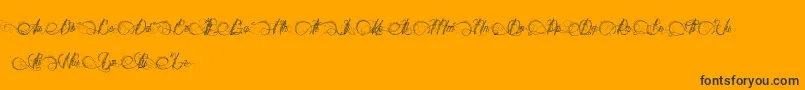 DianeDeFrance Font – Black Fonts on Orange Background