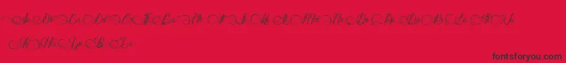 DianeDeFrance Font – Black Fonts on Red Background