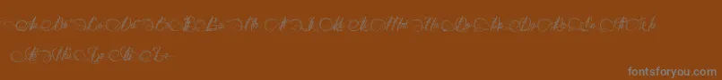 DianeDeFrance Font – Gray Fonts on Brown Background
