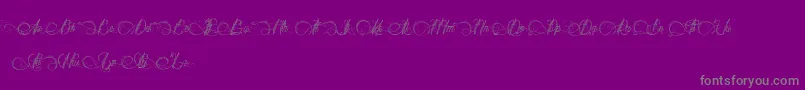 DianeDeFrance Font – Gray Fonts on Purple Background
