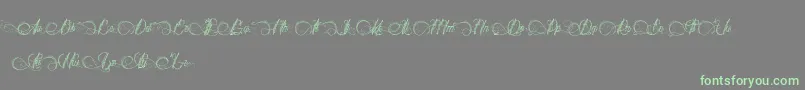 DianeDeFrance Font – Green Fonts on Gray Background