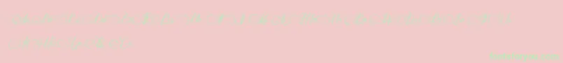 DianeDeFrance Font – Green Fonts on Pink Background