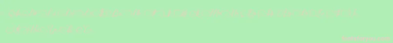 DianeDeFrance Font – Pink Fonts on Green Background