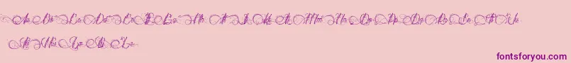 DianeDeFrance-Schriftart – Violette Schriften auf rosa Hintergrund