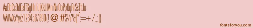 More about UniversalucldbNormal Font UniversalucldbNormal Font – Brown Fonts on Pink Background