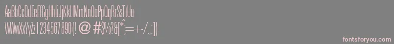 UniversalucldbNormal Font – Pink Fonts on Gray Background